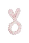 The Vintage Cosmetic Company Baby Bunny Twist Make-up Headband Super-Soft Fabric Pink Polka Dot Design