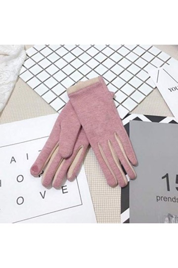 Gants À Écran Tactile en Laine De Cachemire Élégants À La Mode, Gants dhiver en Laine De Haute Qualité pour Femmes, Coupe-Ve