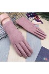 Gants À Écran Tactile en Laine De Cachemire Élégants À La Mode, Gants dhiver en Laine De Haute Qualité pour Femmes, Coupe-Ve
