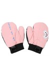 IBLUELOVER Gants Hiver Femme Fille Moufles Chaud Gants de Ski en Similicuir Cuir Gloves Doublure Polaire Mignon Moufle Doux C