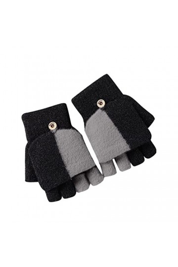 Keepwin Mitaines thermiques décontractées épaisses et chaudes assorties pour femme par temps froid, a, taille unique