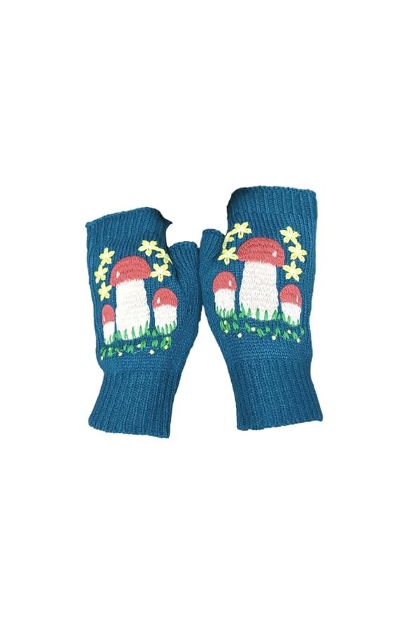 Mitaines avec Trou pour Pouce Mitaines Mitaines Manches Longues Mitaines Mitaines Élastiques Mitaines Mitaines Hiver Tricotée