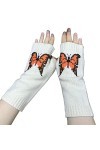 Gants sans doigts hiver sans doigts vêtements accessoires gants tricotés gants tricotés hiver chaud unisexe pour Kawaii longu