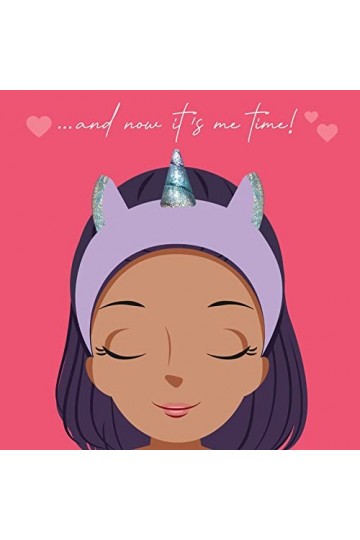 Legami - Bandeau pour cheveux Me Time, 24,5 x 11 cm, en polyester, Thème licorne, ramassage les cheveux pour maquillage, fair