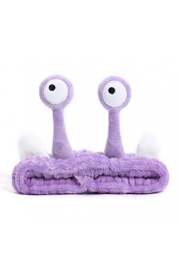 Hofar Bandeau de lavage du visage avec escargot en polaire corail - Accessoires de cheveux mignons et créatifs