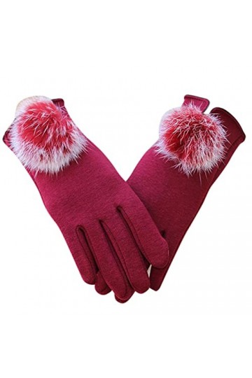 Câble thermique chaud pour écran tactile pour gants froids en tricot dhiver pour femme pour la conduite, gants élastiques po