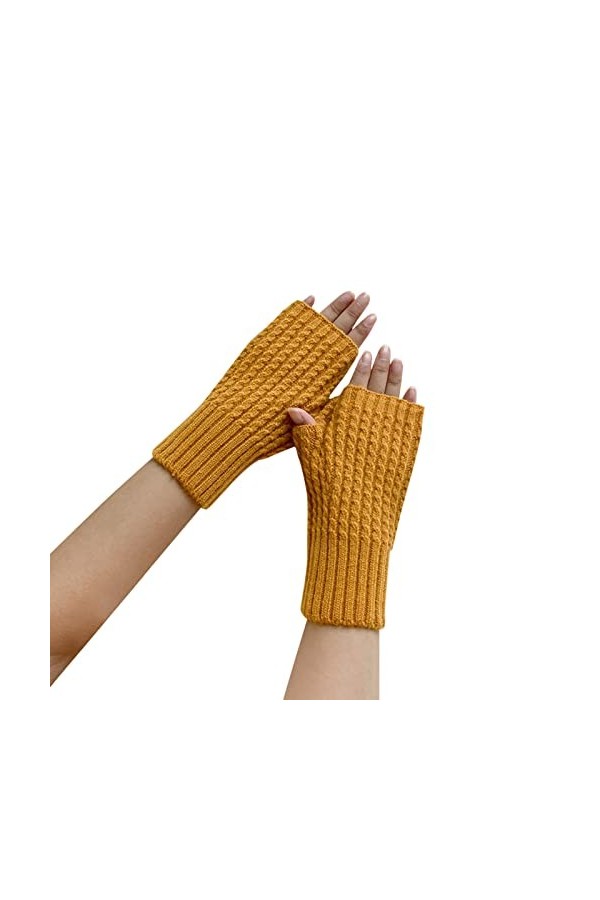 NIUREDLTD Gants sans doigts Poignet Vêtements Accessoires Cosplay Bras Manches pour Femmes Hiver Chaud Unisexe pour Moufles M