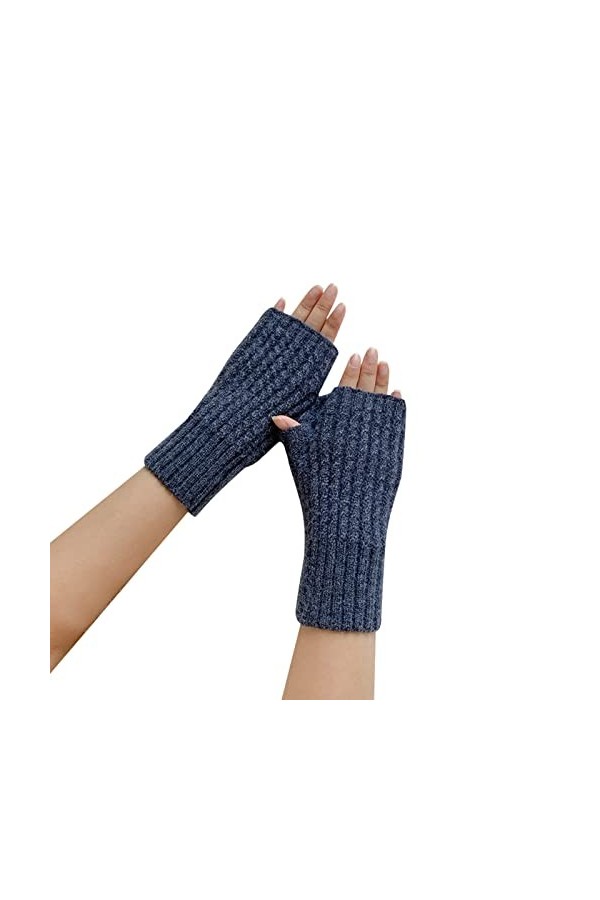 NIUREDLTD Gants sans doigts Poignet Vêtements Accessoires Cosplay Bras Manches pour Femmes Hiver Chaud Unisexe pour Moufles M