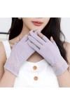 Yoaodpei Été Nouveaux gants de dentelle élégantes Gants de lace de glace Conduite à écran tactile antidérapant Gant à écran s