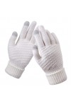 SYT-MD Gants, Dames Hiver écran Tactile Gants épaissi Chaud Crochet câble Tricot Gants Mitaines Stretch Gants Doigt Complet e