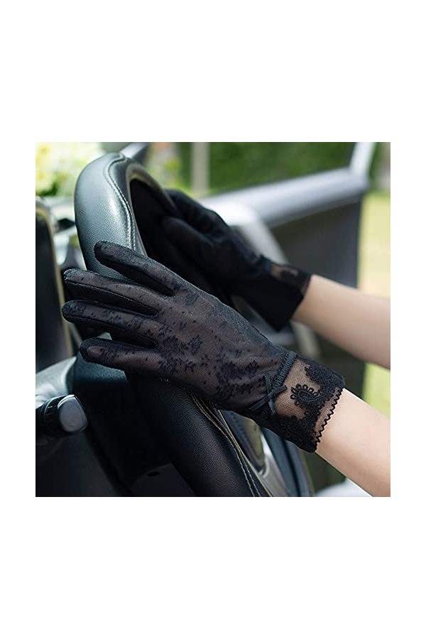 Yoaodpei Été écran solaire de la soie glacée Gant de soie de la soie féminine Conduite et équitation Gants antidérapants avec