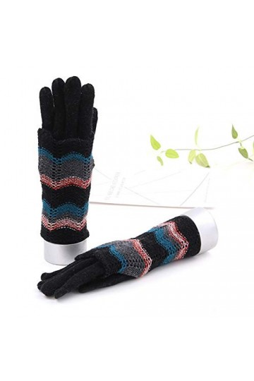 Femme Dame Gants Hiver Automne Chaud Gant Moufle Tricoté Mitaines Complets Longs Thermique Gloves Epais Double Couche Anti-fr