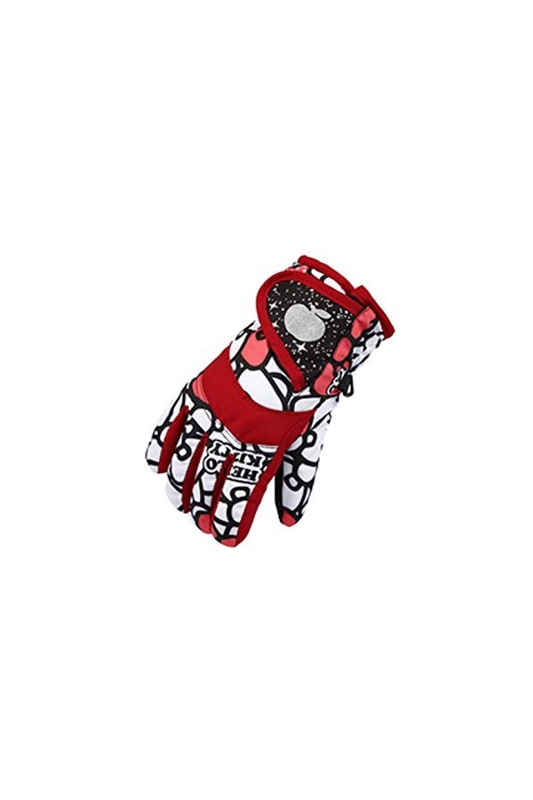 Gants Femme Hiver Chaud Polaire Hiver Coupe-Vent pour Gants de Neige Enfants Outdoor Moufles Fille Garçon Gants de Ski Gants 