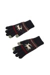 Asduaro Gants à écran Tactile pour Femmes Gants tricotés Thermiques dhiver Gants Chauds avec Impression pour Smartphones Tél