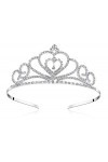 Lovely Shop Lovelyshop Strass Cristal Tiara-wedding mariée Bal anniversaire Pegeant Prinecess Couronne Cœur 