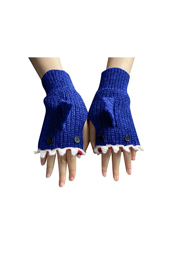 Gants dhiver pour femme faits à la main - Gants élégants pour femme - Mitaines chaudes tricotées - Mitaines de ski pour homm