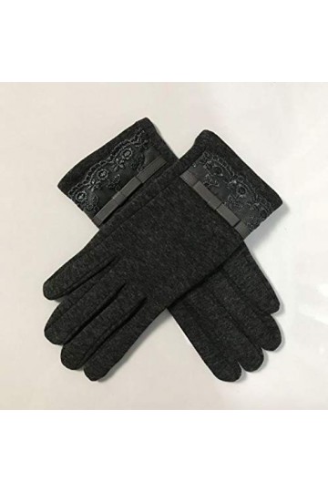 LUOXUEFEI Gants Gants De Poignet À Écran Tactile pour Femmes, Femmes dhiver, Gants en Peluche, Gants Complets, Chauds