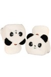 Lutyy Gants dhiver Chauds Convertibles sans Doigts Mitaines Mignonnes Panda Gants dhiver sans Doigts Chauds Mitaines Conver