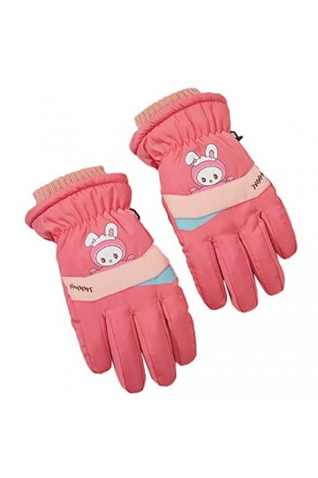 Gants de ski imperméables pour enfants pour temps froid, snowboard, cyclisme de route avec boucle anti-perte, WMR, L