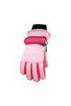 CIVMO Gants de ski dhiver chauds et mignons imprimés - Gants de cyclisme doux et coupe-vent pour femme - Pour lhiver par te