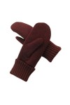 AHDMR Moufles Hiver Femmes Gants Thermiques en Cachemire Tricotés Doux Mitaines à Doigts Complets Epais Doublure en Laine Gan
