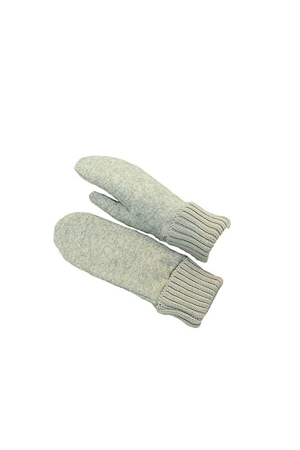 AHDMR Moufles Hiver Femmes Gants Thermiques en Cachemire Tricotés Doux Mitaines à Doigts Complets Epais Doublure en Laine Gan