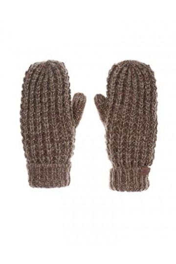 BICKLEY+MITCHELL Super Chunky Knit Mittens avec Doublure Polaire 2016-03-10-140 Au Milieu, Brown Twist, Taille Unique Femme