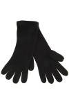 Gants en tricot Fine en noir point Marron uni&nbsp;–&nbsp;Gants pour femme Taille M