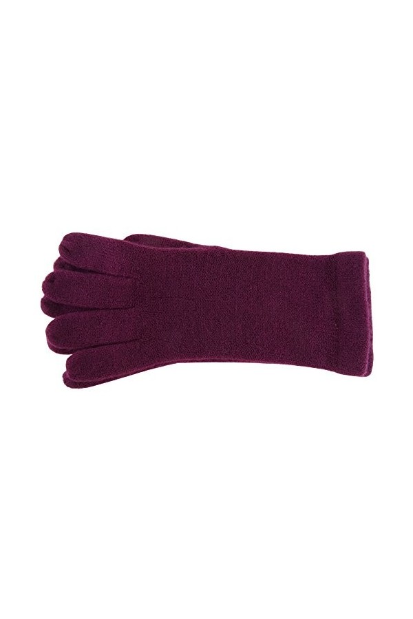 Gants fins en tricot uni - Gants taille M, Violet, M