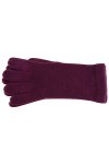 Gants fins en tricot uni - Gants taille M, Violet, M