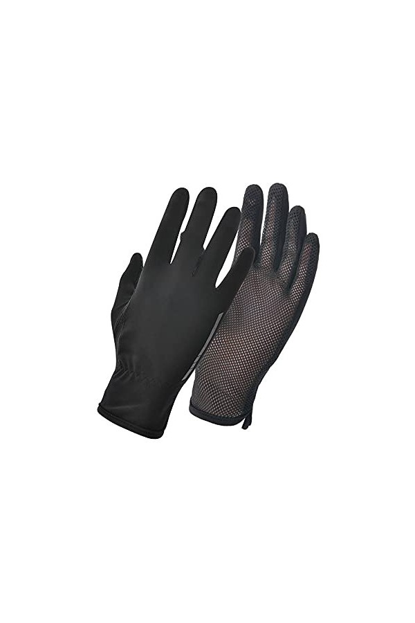 zhaohupinpai Gants dété à Doigts fendus en Soie glacée pour Femmes, Gants Fins pour écran Tactile antidérapants, Paume en Ma