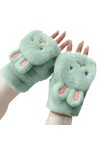 Gants dhiver en peluche en fausse fourrure pour femme