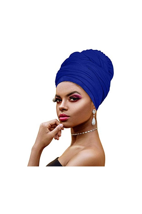 Ankara Bandeau doux imprimé africain pour cheveux longs