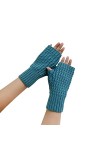 Mitaines dhiver tricotées sans doigts - Gants dhiver en tricot - Gants dhiver chauds - Pour filles - Pour femme - Extensib