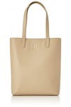 Tommy Hilfiger Cabas Femme Sac TH Casual Slim Tote Ns Poches Intérieures, Beige Beige , Taille Unique