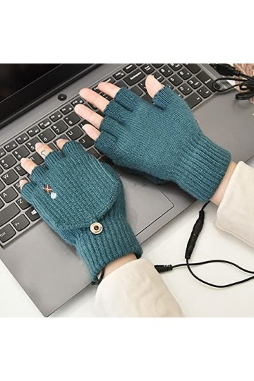 Frdun Chauffe-mains chauffant USB en tricot robuste doux pour la peau pour les devoirs des étudiants