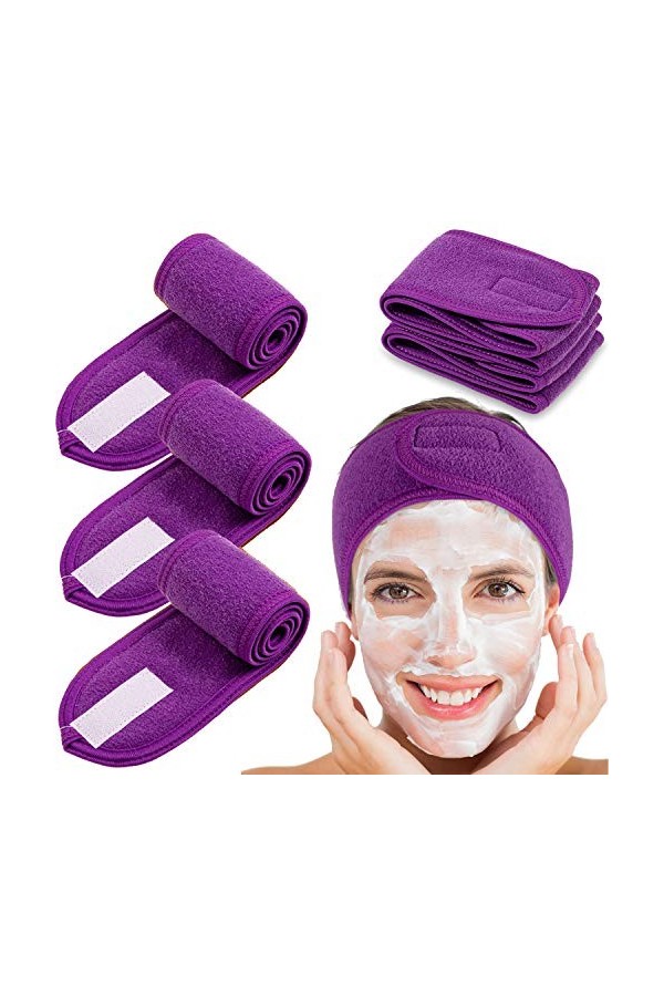 Whaline Bandeau en tissu éponge pour le visage