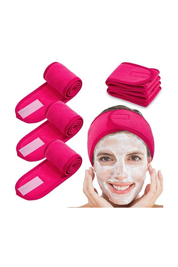Whaline Bandeau en tissu éponge pour le visage