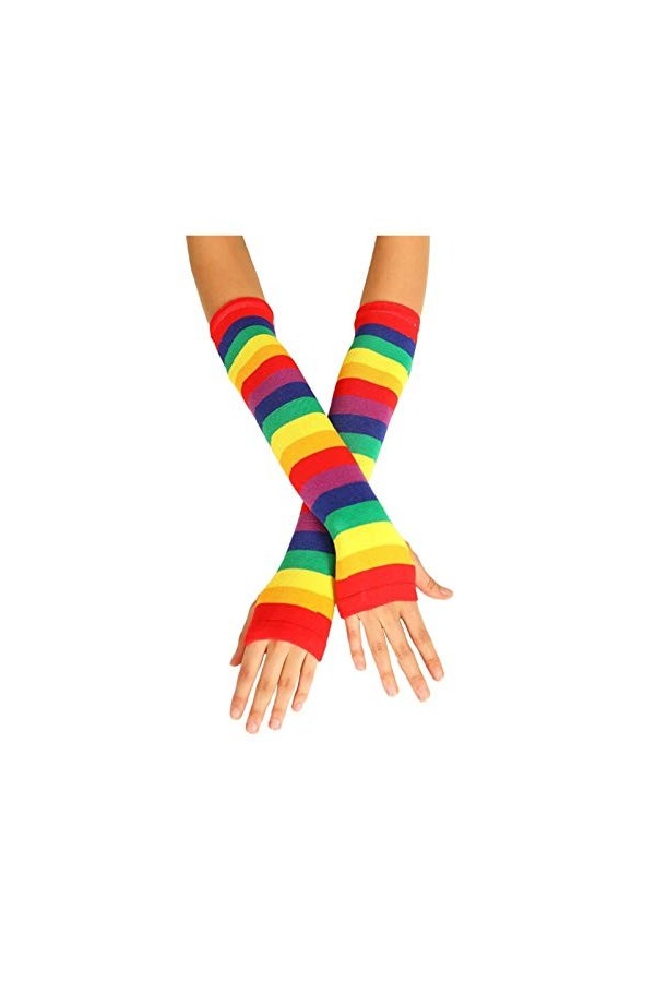 JBIVWW Gants Longs Automne Hiver Tricot for Les Femmes mélange de Coton Mitaines Mesdames coude moufles Les moufles Cadeaux 