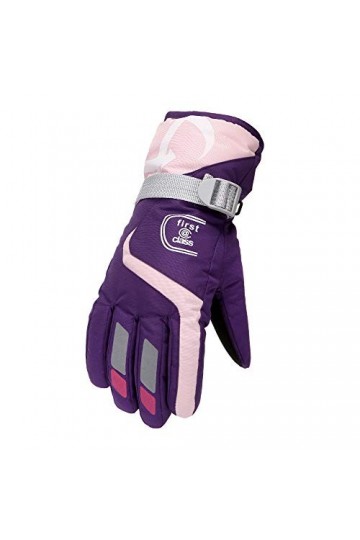 Moufles pour femme - Isolation par temps froid - Pour adulte - Chaudes - Coupe-vent - Gants et gants pour homme, rose vif, ta