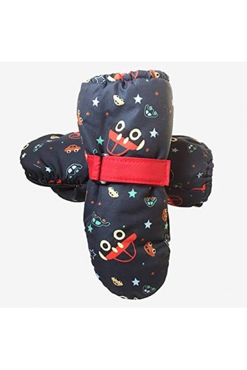 EMAlusher Gants thermiques pour femme - Gants au crochet rétro - Moufles brodés - Doublure mains - Gants de ski chauds - Manc