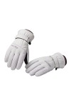 Moufles de ski pour femme hiver chaud épaissi coupe-vent imperméables pour léquitation en plein air Écharpe noire pour femme