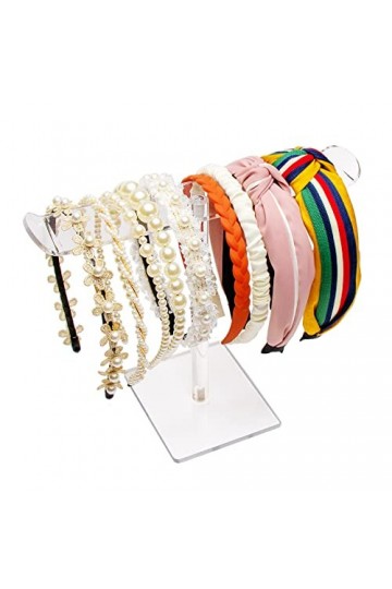 Bigfety Support de bandeau en acrylique transparent pour filles