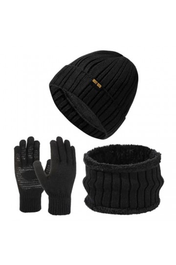 Gants dhiver doublés en polaire Gants de sport chauds et coupe-vent Gants dhiver chauds avec doublure thermique pour homme 