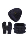 Gants dhiver doublés en polaire Gants de sport chauds et coupe-vent Gants dhiver chauds avec doublure thermique pour homme 