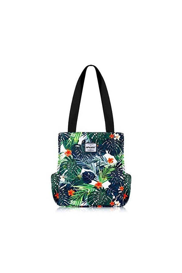 HAWEE Mode Femme Sac à Bandoulière Grande Capacité Sac Dépaule Léger Sac Fourre-Tout avec Zip Loisir Sac à Provisions Imperm