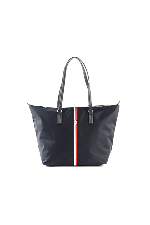 Tommy Hilfiger Femme Sac cabas Poppy Corp, Navy Corporate, M EU