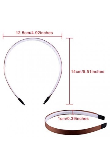 Duufin 30 Pièces Bandeau Cheveux Headband avec Dents pour Fille et Femme, 30 Couleurs