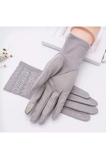 Yoaodpei Spring/été Été Summer Conduite Non-Slip Court Cut Cute Mignon Equitation de Plein air Sunscreen Gants à écran Tactil