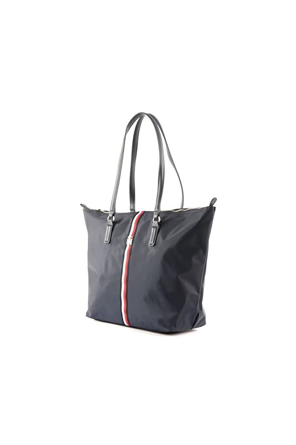 Tommy Hilfiger Femme Sac cabas Poppy Corp, Navy Corporate, M EU